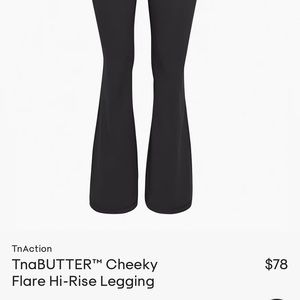 Tna butter cheeky flare leggings